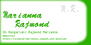 marianna rajmond business card